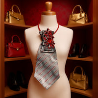 Scarlet Stone Tie Handcrafted Legacy Luxe Tie