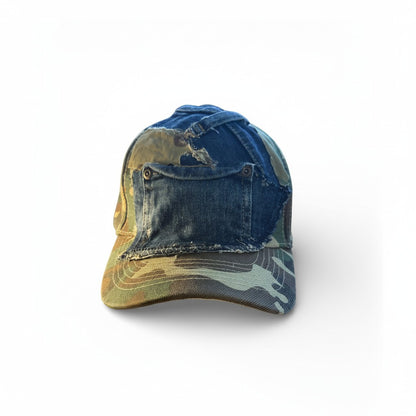 Camouflage Denim Treasure Set -Hat, Bag, Bangles